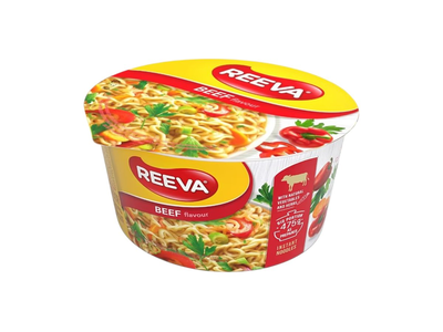Makaronai jautienos skonio REEVA, 75 g