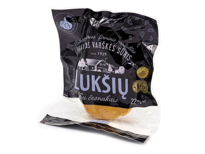 Rūkytas varškės sūris su česnakais LUKŠIŲ