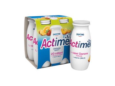 Jogurtas vaisinis skonio ACTIMEL, 4x100g