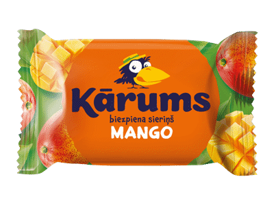 Varškės sūrelis KARUMS su mangais, 21,3 % rieb., 45 g