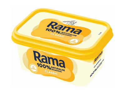 Margarinas RAMA CLASSIC, 75 % rieb., 400 g