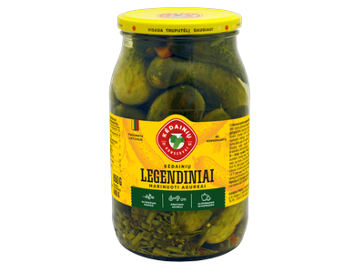 Marinuoti agurkai KĖDAINIŲ Legendiniai, 850 g / 440g