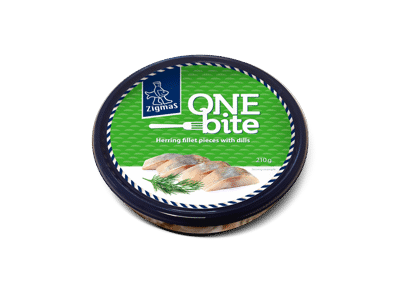 Silkių filė gabaliukai ZIGMAS ONE BITE su krapais, 210 g