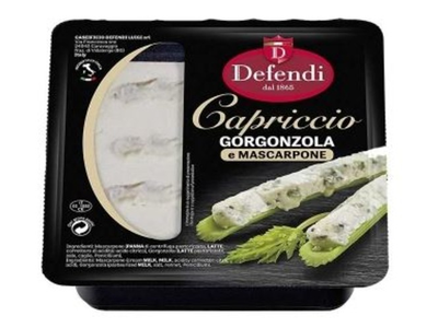 Minkštasis sūris Maskarpone e Gorgonzola DEFENDI, su mėlynuoju pelėsiu, Capriccio, 200 g