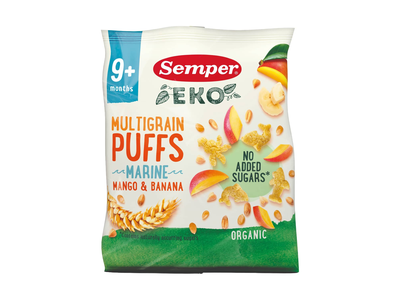 Mangų ir banan. sk. užkandis SEMPER EKO, 18 g