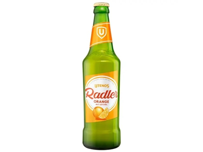 Alaus kokteilis UTENOS Radler Orange, 2%, 0,5 l, butelis