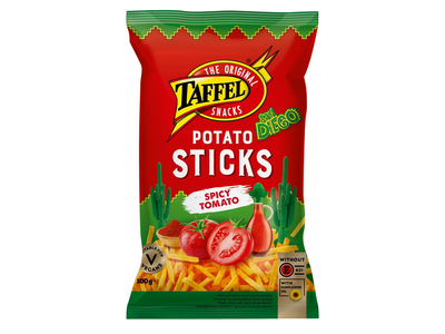 Bul. trašk. TAFFEL STICKS SPICY TOMATO, 100 g