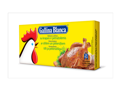 Vištienos sultinys GALLINA BLANCA su krapais (12 kub.), 120 g