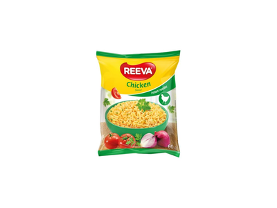 Gr. paruoš. makaronai REEVA vištienos skonio, 60 g