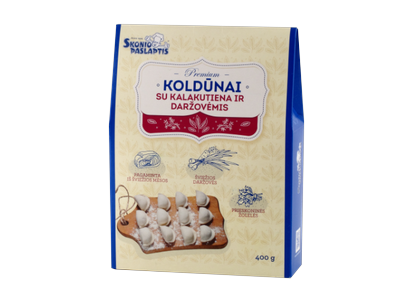 Koldūnai su kalakutiena ir daržovėmis, 400 g