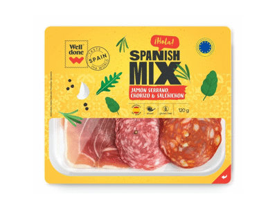 Vytinto kumpio ir SALCHICHON, CHORIZO dešrų rinkinys, nerūš., 120 g