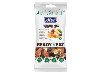 Razinų ir rieš. mišinys ALVO FRIEND MIX, 70 g