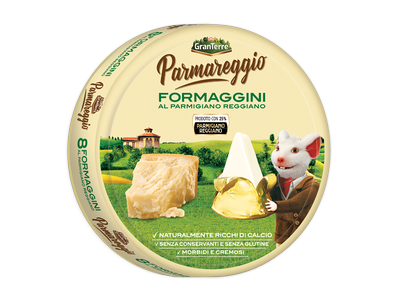 Lydytas sūris Formaggini PARMAREGGIO, 140g