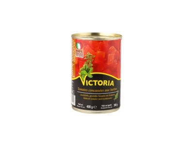Smulkinti pomidorai VICTORIA, su žolelėmis, 400/240 g