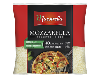Sūris Mozzarella MAESTRELLA, kubeliais, Cosset 40%, 2,5 kg