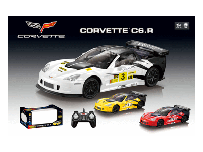 Radijo bangomis valdomas automobilis CORVETTE C6R 1:18, 1 vnt.