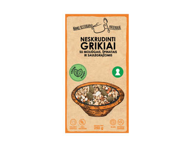 Grikiai NAMŲ RESTORANO PATIEKALAI su moliūgais ir špinatais, 250 g