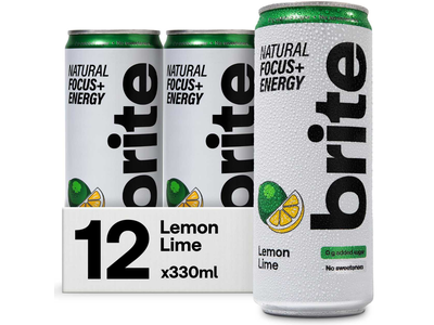 Citrinų ir laimų skonio funkcinis gėrimas BRITE, 12x330ml
