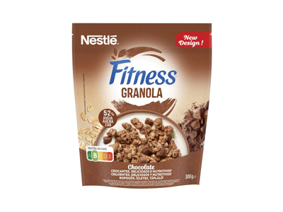 NAUJA! Granola FITNESS NESTLE su šokolado drožlėmis, 300 g