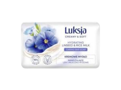 Tualetinis muilas LUKSJA LINSEED & RICE MILK, 90 g