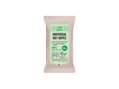 Go Green drėgnos servetėlės universalios 50vnt