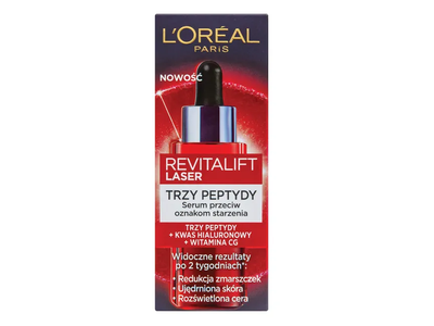 L'oreal Revitalift Laser korekcinis senėjimą stabdantis serumas su tripeptidais, 30 ml