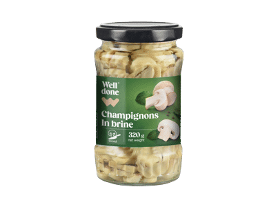 Pievagrybiai sūryme WELL DONE (supjaustyti griežinėliais), 320 g
