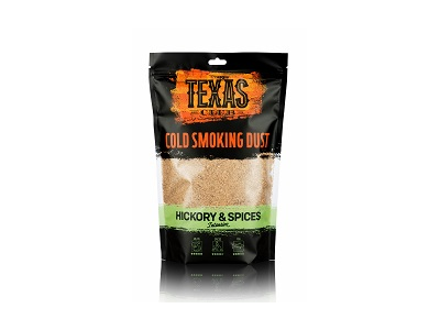 Dulkės Texas Club,  šaltam rūkymui, hickory ir vaismedžių su žolelėmis, 500 g.