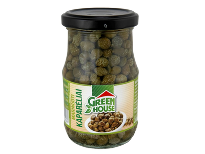 Konserv. kaparėliai GREENHOUSE, 200 g / 120 g