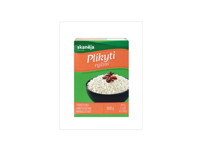Plikyti ryžiai SKANĖJA (4 x 125 g), 500 g