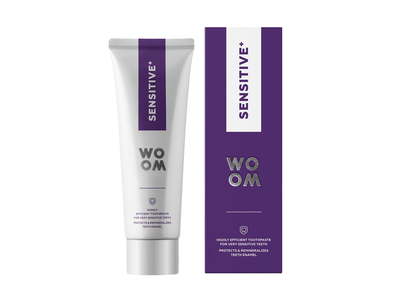 Dantų pasta WOOM Sensitive+, 75 ml