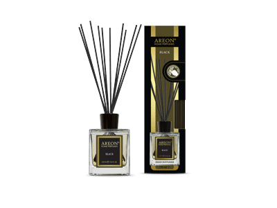 Namų kvapas su lazdelėmis AREON Black, 150 ml