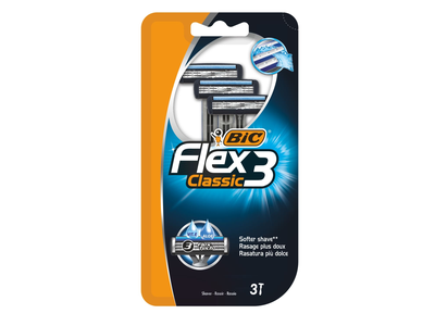 Skustuvai BIC FLEX-3, 3 vnt.