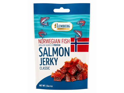 Vytinta lašišos filė JERKY CLASSIC, 42 g