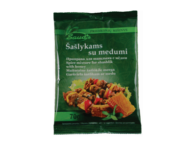 Šašlykų prieskonių mišinys su medumi SAUDA, 70 g
