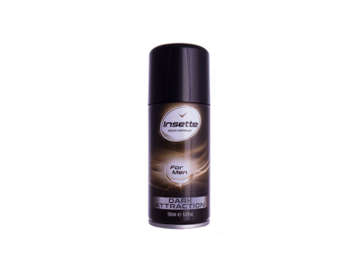 Vyriškas purškiamasis dezodorantas INSETTE DARK, 150 ml