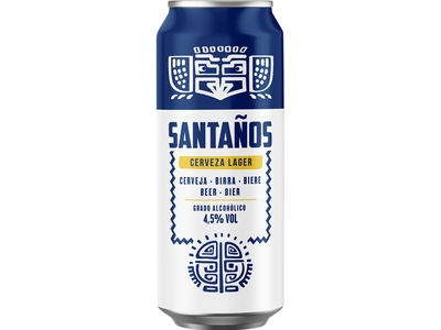 Alus SANTANOS LAGER, 4,5 %, 0,5 l