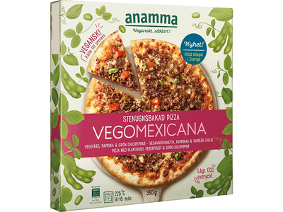 Šaldyta augalinės kilmės pica ANAMMA, mexicana, 350g