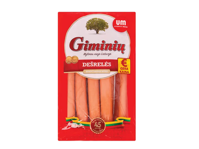 Virtos GIMINIŲ dešrelės, a. r., 860 g