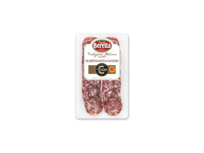 Vytinta pjaustyta BERETTA dešra SALAME CACCIATORE, nerūš., 80 g