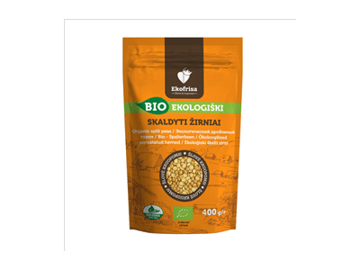 Ekologiški skaldyti žirniai EKOFRISA, 400 g