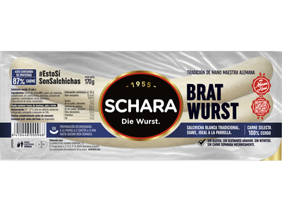 Virtos dešrelės SCHARA Bratwurst, 170g