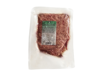 Smulkinta kiaulienos ir jautienos mėsa NAMINIS, vakuume, ~1.7 kg