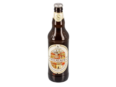 Alus VILNIAUS, nefiltruotas, šviesusis, 5,2%, 0,5 l, butelis D