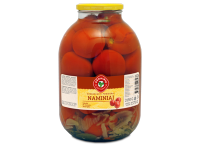 Konservuoti naminiai pomidorai KĖDAINIŲ, 3150g/1575g