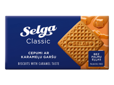 Sausainiai SELGA, karamelės skonio, 180 g