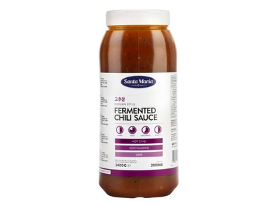 Korėjietiško stiliaus fermentuotų aitriųjų paprikų padažas SANTA MARIA, 2,4 kg