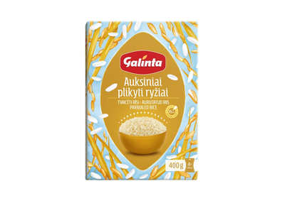 Plikyti ryžiai GALINTA AUKSINIAI, 4 x 100 g