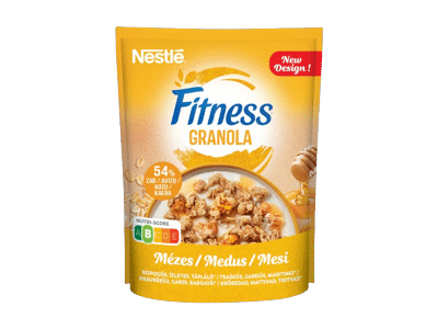 NAUJA! Granola FITNESS NESTLE su medumi ir mineral. medž., 300 g
