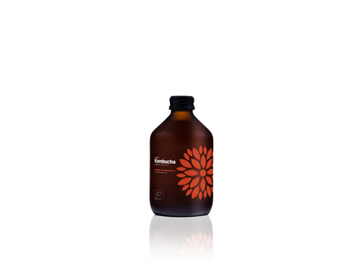 Ekologiškas gaivusis arbatos gėrimas VIGO Kombucha, avietė+rosmarinas, 330 ml, LT-EKO-001 D